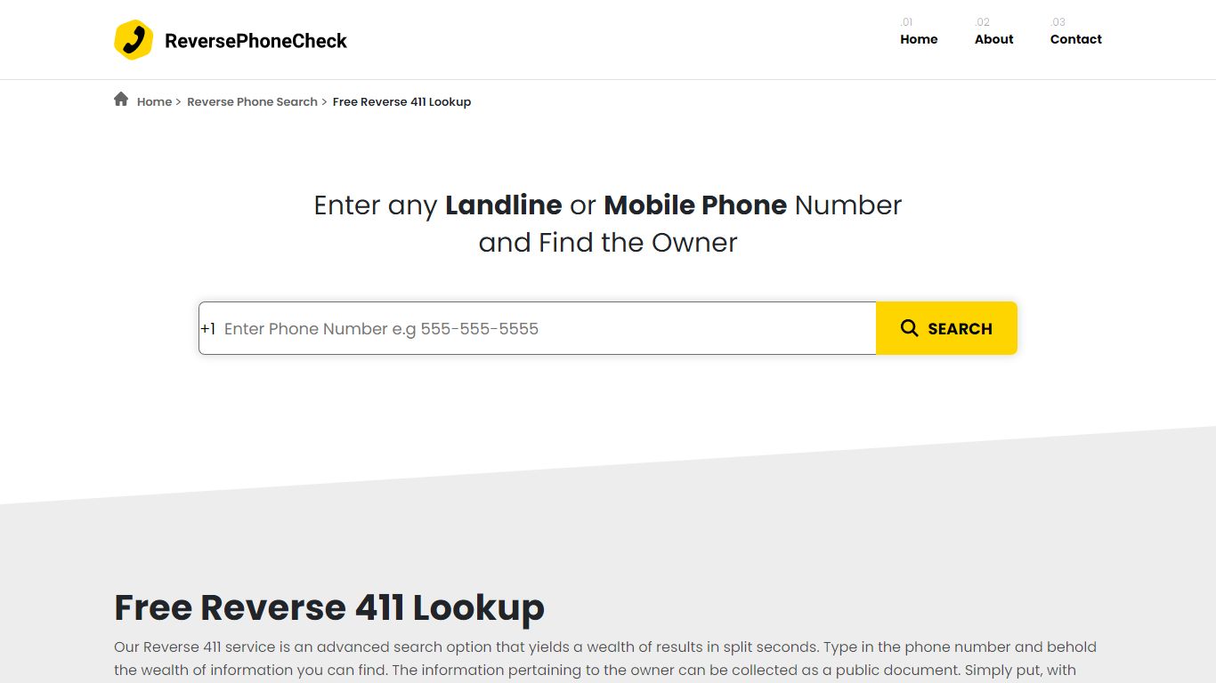 Utilize Accurate Online Reverse 411 Services - ReversePhoneCheck